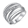 New Stylish Silver Finger Engagement Rings for Women (6, 8)