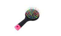 New Rainbow Volume S Brush Hair Curl Magic Accessory Perm Wave Straight Beauty Comb with Mirror - sparklingselections