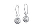 Women Silver Hollow Drop Earrings