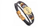 Vintage Retro Charm Horoscope Leather Bracelet