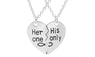 Silver Plated Heart Shape Statement Necklace Antique Pendant Jewelry