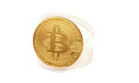 Gold Plated Bitcoin Coin Collectible Gift - sparklingselections
