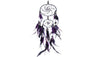 Feather Crafts Purple Dream Wind Chimes Handmade Home Decor