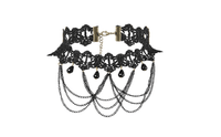 Black Lace Velvet Choker Necklace For Women - sparklingselections