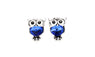 Vintage Crystal Owl Stud Earrings For Women