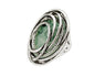Women Antique Silver Color Resin Statement Rings