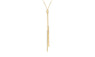 Women's Metal Chain Collier Long Strip Pendant Necklace