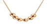 Small Bead Ball Rose Gold Color Pendant Necklace For Women