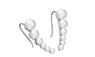 Women's Pearl Rose Gold Color Earrings