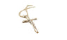 Unisex Classic Silver Jesus Cross Pendants Necklace