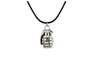 Women Vintage Silver Tone Horse Pendant Short Necklace