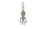 Tone Jewelry Cute Aliens Pendant 16" Short Necklace