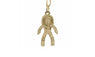 Fashion Gold Coor Cute Astronauts Pendant Necklace