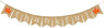 New Beautiful Thankful Burlap Wall Banner Party Accessory