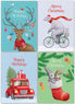 Beautiful Funny Vintage Designs featuring Retro Winter Christmas Cards