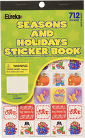 Seasons and Holidays Sticker Book, Fun Loving Playful Cute Themes Sticker Book, School Books Decor - sparklingselections