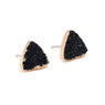 Broncos Resin Quartz Crystal Stud Earrings For Women