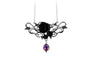 Unique Roses Design Crystal Pendant Necklace For Women