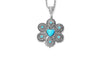 Crystal Natural Stone Flower Necklace
