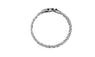 Silver Plated Twist Bangle Cuff Charm Bracelet