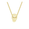 Stainless Steel Punk Skeleton Mexican Pendant Necklace Women Halloween Gift