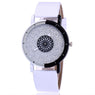 new fashion Unique Dial Design Leather Wristwatches