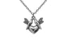 Heart Bird Pendant Short Necklace For Women