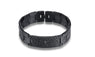 Bangles Cross Bible Black Stainless Steel Men's Bracelet