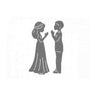 Lovely Thanksgiving Human Figure Cutting Die DIY Stencil Birthday Gift