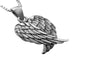 Women's Silver Angel Wings Necklace Pendant
