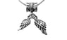 Women's Sterling Silver Angel Wings Necklace Pendant