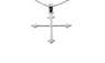Unisex Silver Cross Necklace Pendant