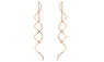 Women's Simple Spiral Ear Line Rose Gold Color Earrings
