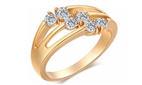Zircon Gold Color Diamond Trendy Rings - sparklingselections
