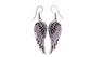 Silver Plated Angel Wings Dangle Earrings
