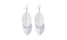 Stylish Double Same Leaves Dangle Long Women Earrings