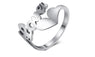 Hollow Love Heart Trendy Wedding Rings