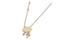Rose Gold Color Geometric Cloud Water Drop Pendant Necklace