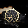 Military Retro Design Leather Band Analog Quartz Wrist Watch
