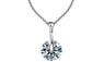Gold Color Crystal Round Pendants Necklace
