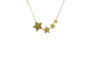 Gold Five-pointed Star Chain Pendants Necklaces