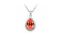 Crystal Love Tear Water Drop Pendant Necklace