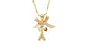 Golden Plated Eiffel Tower Pendant Necklace