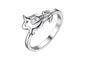 Fashion Silver Tulip Flower Ring For Women