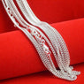 Silver Plated Curb Chain Necklace