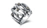 Fashion Silver Gold Color Wedding Rings,