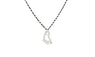 Silver Soles Pendant 18" Short Pendant Necklace