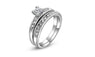 Crystal Love Golden Color Ring For Women