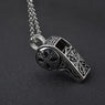 Trendy Stainless Steel Sweater Silver Pendant Necklace