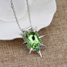 High Quality New Zelena Glinda Glass Pendant Necklace For Women's Fashion Wedding Necklace